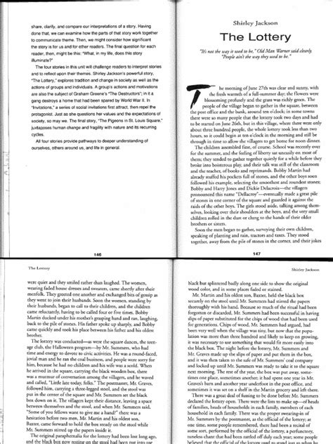 lottery story pdf.